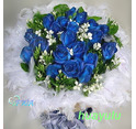 藍玫之戀~ 20朵藍玫瑰花束